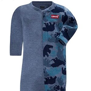 Levi’s Long Sleeve Coverall Bear Pattern| Newborn